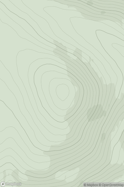 Thumbnail image for Meall nan Eun [Loch Broom to Strath Oykel] showing contour plot for surrounding peak